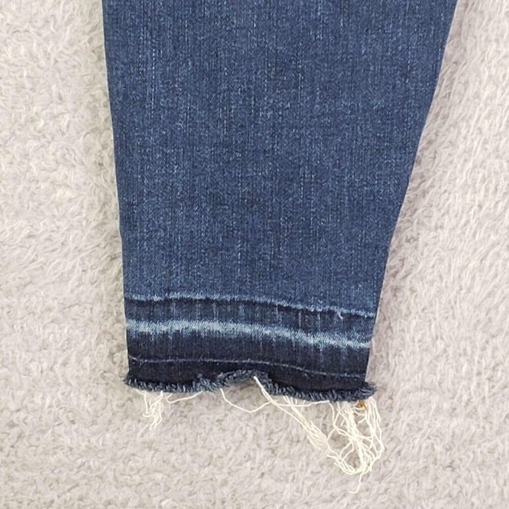 Spanx Jeans Women's Size Medium M Blue Skinny Pull On Stretch High Rise - Picture 4 of 11